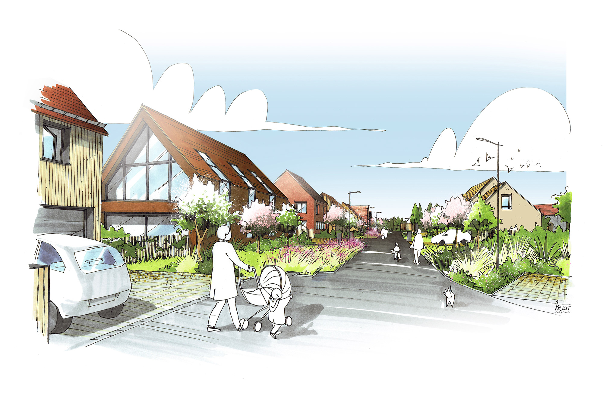 sedia-zac-les-vergers-damparis-2 Perspective Les Vergers à Damparis