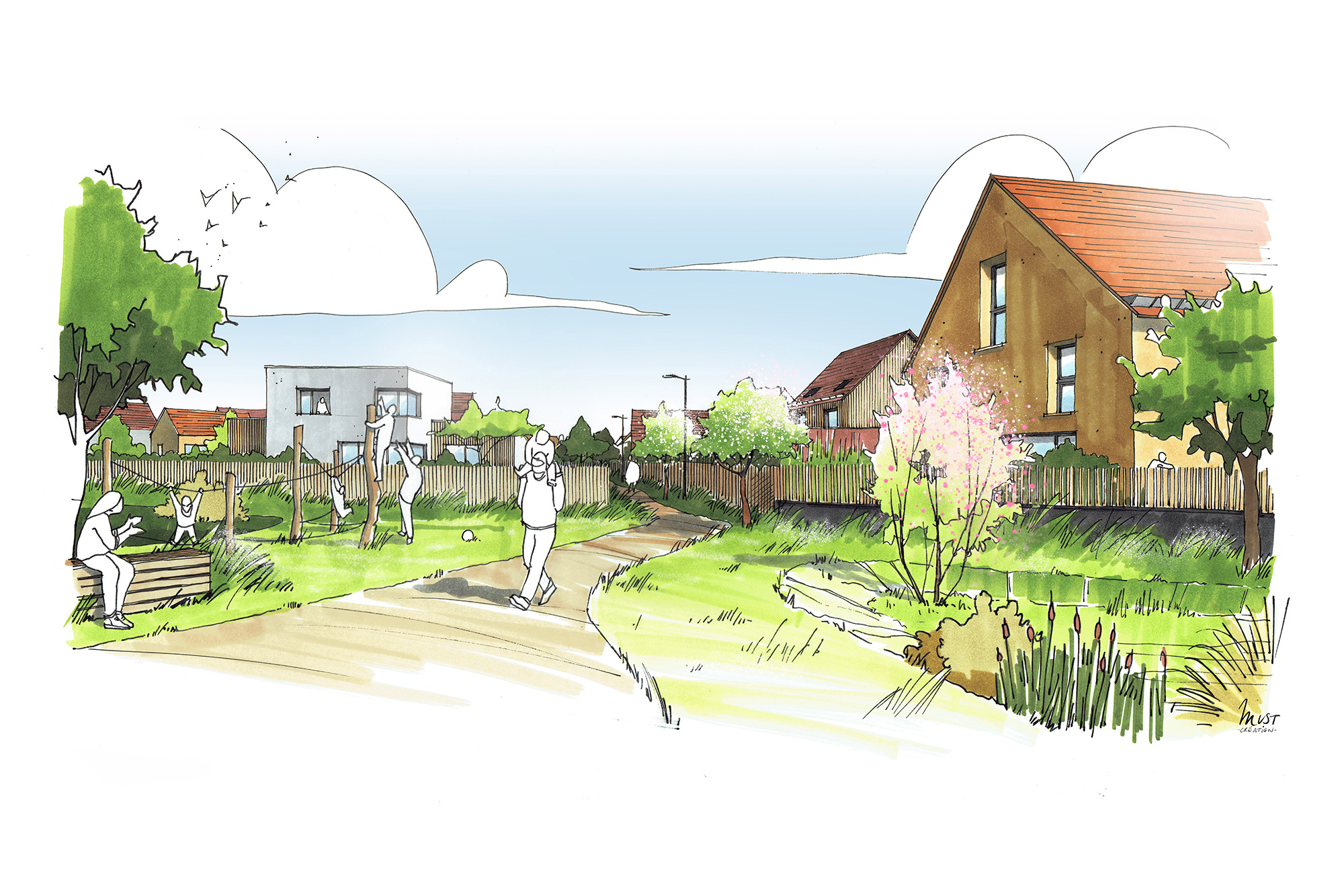 sedia-zac-les-vergers-damparis-3 Perspective Les Vergers à Damparis