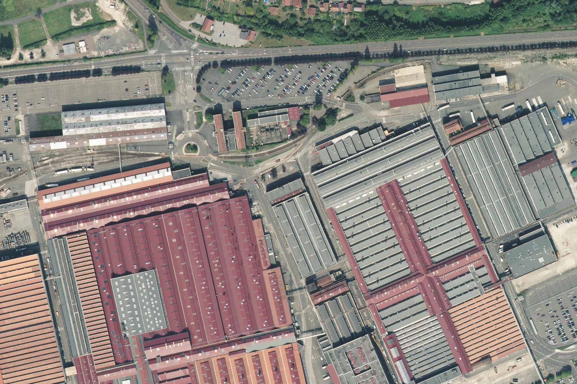 PSA-Nord-montbéliard-sedia Vue aérienne du site PSA à Montbéliard