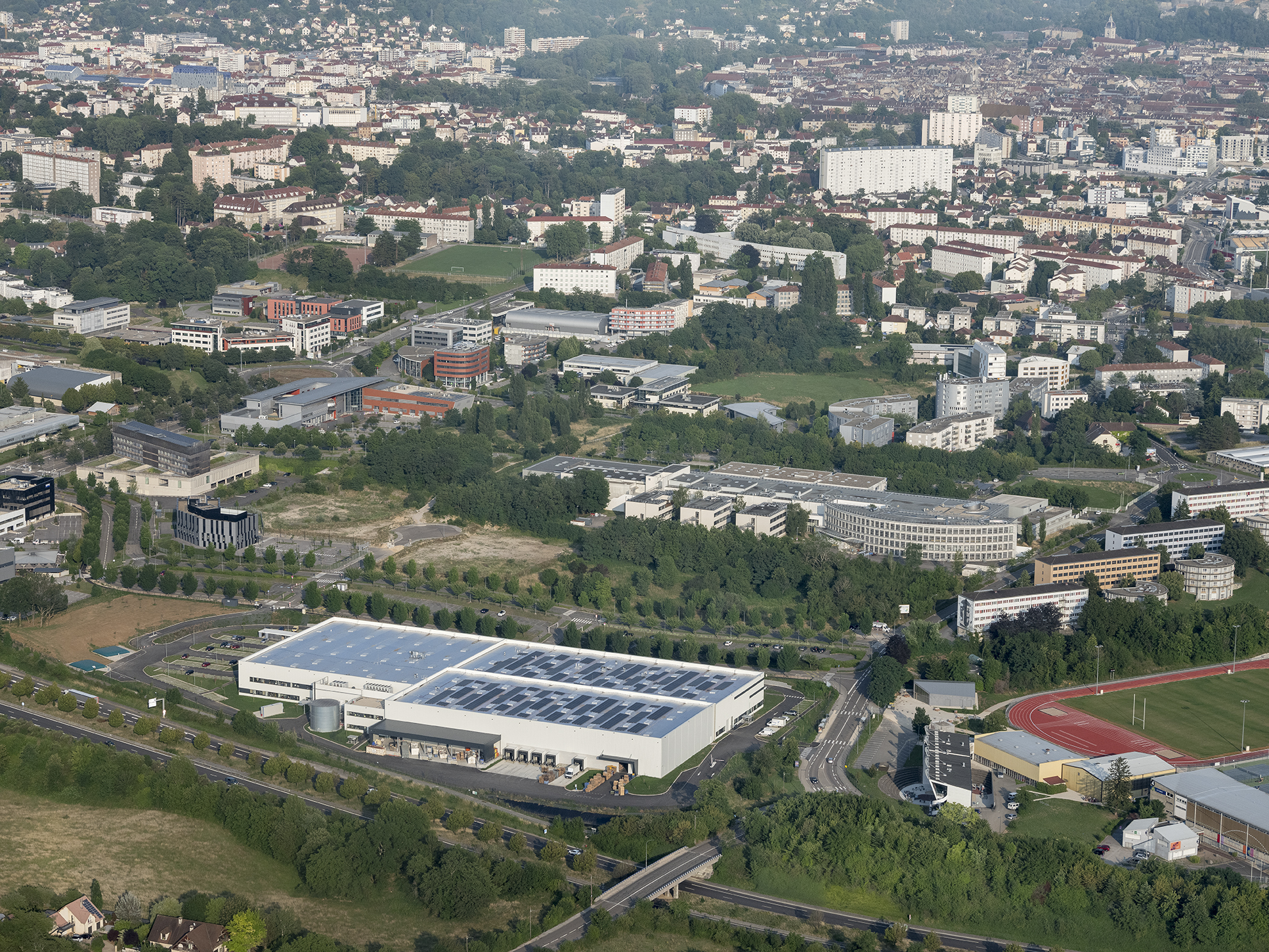 antolin-besançon-2 Vue aérienne de l'usine Antolin - Besançon